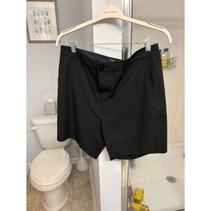 Tunaskin Men's Shorts Size 34 Black Stretch Performance Hybrid Golf Casual